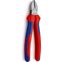 Knipex Zijsnijtang | 180 mm Lengte | Meer-Componentengrepen | Zwart Geatramenteerd - 70 02 180 SB