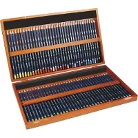 Derwent Watercolour potloden assorti in houten kist 72 stuks