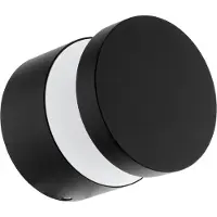 Eglo MELZO, Buitenwandlamp, Zwart, Kunststof, IP44, Klasse I, Transparant