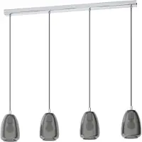 Eglo Glazen eetkamerlamp Alobrase