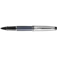 Waterman Expert Deluxe rollerballpen | metaal-steengrijze lak met palladium-gecoat detail | fijne punt met zwarte inkt | geschenkverpakking