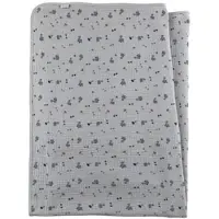 Sterntaler Mousseline deken Dino Rexi grijs blauw