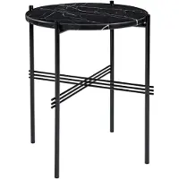 Gubi Ts Bijzettafel 40 Cm Zwart / Zwart Marquina Marmer - Bijzettafels & buffetten Nero Marquina Black - 10017471