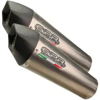 Gpr Exhaust Systems Gp Evo4 Titanium Dual Dorsoduro 1200 11-16 Cat Gehomologeerde Slip On Uitlaatdemper