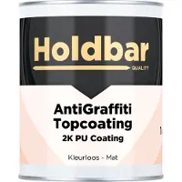 Holdbar Anti Graffiti Topcoating Mat 1 Kg - Maakt Graffiti Verwijderbaar - Graffiti Verwijderen - Glashelder - Transparant - Vrijwel onzichtbaar