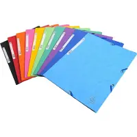 Exacompta 3-klepsmap 55500E A4 Papier Elastiek 24 (B) x 32 (H) cm Kleurenassortiment 50 Stuks