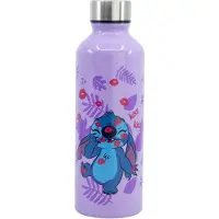 Konix Stitch - aluminium waterfles - lekvrije draaidop - 0,755ml (lila)