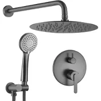 REA Inbouw Regendoucheset Ontario Gun Grey + Box