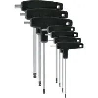 VAR Set Of 7 P Handled Hex Wrenches With Ball Ends Hulpmiddel