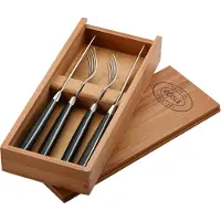 Rösle Steak Bestekset Zwart (4-delig)