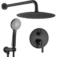 REA Inbouw Regendoucheset Ontario Black + Box