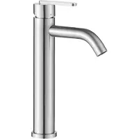 REA Ontario Js-11801-1N High - Wastafelkraan - Geborsteld Nikkel - 14,5X4,5X30Cm