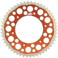 Renthal 16-17 KTM 250 EXC/ 300 EXC Rear Twinring - Orange 520-50P Teeth