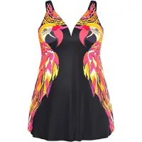 Ulla Popken Badpak gemengde kleuren / zwart