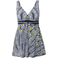 Ulla Popken Badpak gemengde kleuren / zwart