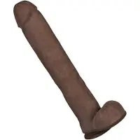 Blush Novelties XXL Dildo Au Naturel Daddy 35 CM - Bruin