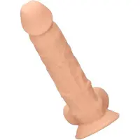 Realrock Real Rock - Silicone Dildo met Ballen - huidskleur - 17.8 cm