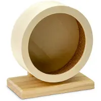 Karlie loopwiel, bogiewiel, hout/kurk, natuurproduct, geschikt voor knaagdieren, diameter 16 cm
