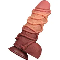 Lovetoy Nature Cock Dual Layer Silicone Cock With Rope