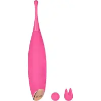 EIS , vibrator, 'oplegvibrator met 2 accessoires, 17 cm' waterdicht, oplaadbaar, huidvriendelijke siliconen