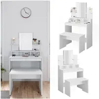 Vicco Ania Kaptafel – 80 cm met bank Wit