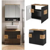Vicco Eden Wastafelonderkast – 73.1 x 64 cm Antraciet