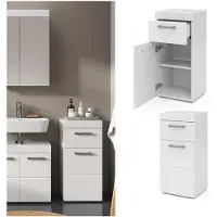 Vicco Luna Halfhoge kast – 37 x 79 cm Wit