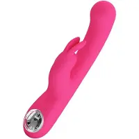 Pretty Love - Lamar - Rabbit Vibrator- Tarzan Vibrator - Met LCD Display - Roze