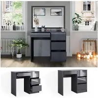 Vicco Sherry Kaptafel – 90 cm met 4 laden Antraciet