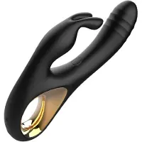 Rimba - Sensual nights SN09 - Stotende Rabbit Vibrator - Zwart