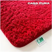 Casa Pura Badmat SKY - Badmat in Vierkant & Rond - Antisliprug - Bessenrood - 70 x 120 cm