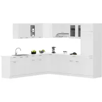 Hioshop Colura keuken bovenkastje 30 cm 1 deur wit.