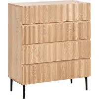 Beliani BLYTHE- Ladekast 4 lades - Bruin - MDF