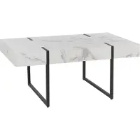 Beliani MERCED - Salontafel - Wit - MDF