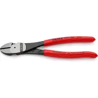 Knipex Kracht-Zijsnijtang | 200 mm Lengte | Kunststof Bekleed | Zwart Geatramenteerd - 74 01 200 SB