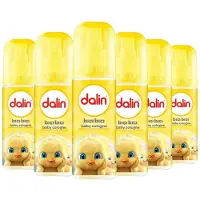 Dalin Baby Cologne, 6 x 150 ml, Frisse en Zachte Geur voor de Gevoelige Babyhuid - Vertrouwde Geur