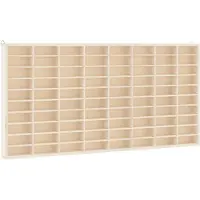 vidaXL Houten Verzamelaarsvitrine met 80 Vakken 80x4,5x40,5cm