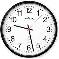 Peweta Radiogestuurde klok, kunststof, zwart, 250 mm, 1,5 V, cijfers