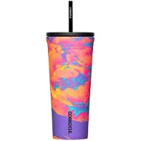 Corkcicle Cold Cup 700ml-Super Bloom-Thermosfles-Drinkbeker-met rietje-Go to drinkbeker-30oz- Spill proof