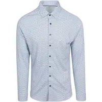 Desoto Slim Fit Jersey overhemd Bedrukte kruizen, Bedrukt