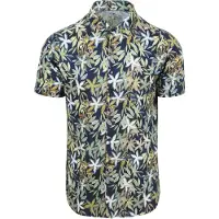 Desoto Overhemd donkerblauw / groen / olijfgroen / wit
