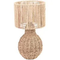 Natural Living Tafellamp Boho - zeegras - rond/bol - 41 cm - Boho/ibiza stijl - natuurlijk wonen