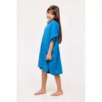 Woody Poncho Hermietkreeft blauw - maat 92/104 - 251-10-BCA-B/845