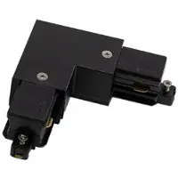 Powergear Onderdeel | 1-phase track L Connector Right Black | PRO-S135R-B