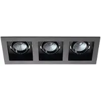 Eglo Inbouwspot | 'BISCARI' LED 3x6,4W 3000K Zwart | IP20 Ømm