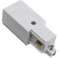 Powergear Onderdeel | 1-phase track Connector Left White | PRO-S131L-W