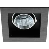 Eglo Inbouwspot | 'BISCARI' LED 1X6,4W 3000K Zwart | IP20 Ømm
