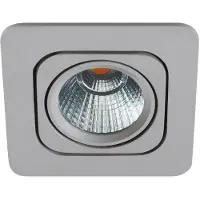 Eglo Inbouwspot | 'VASCELLO-P' LED 1x6,4W 3000K Zilvergrijs | IP20 Ømm