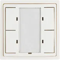 B.E.G. Luxomat Tastsensor | Drukknop 4 Toetsen VZ wit IP20 KNX 4Kanaal