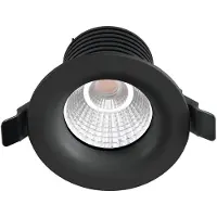 Eglo Inbouwspot | TALVERA-G LED 1X6,4W 3000K Zwart | IP20 Ø75mm